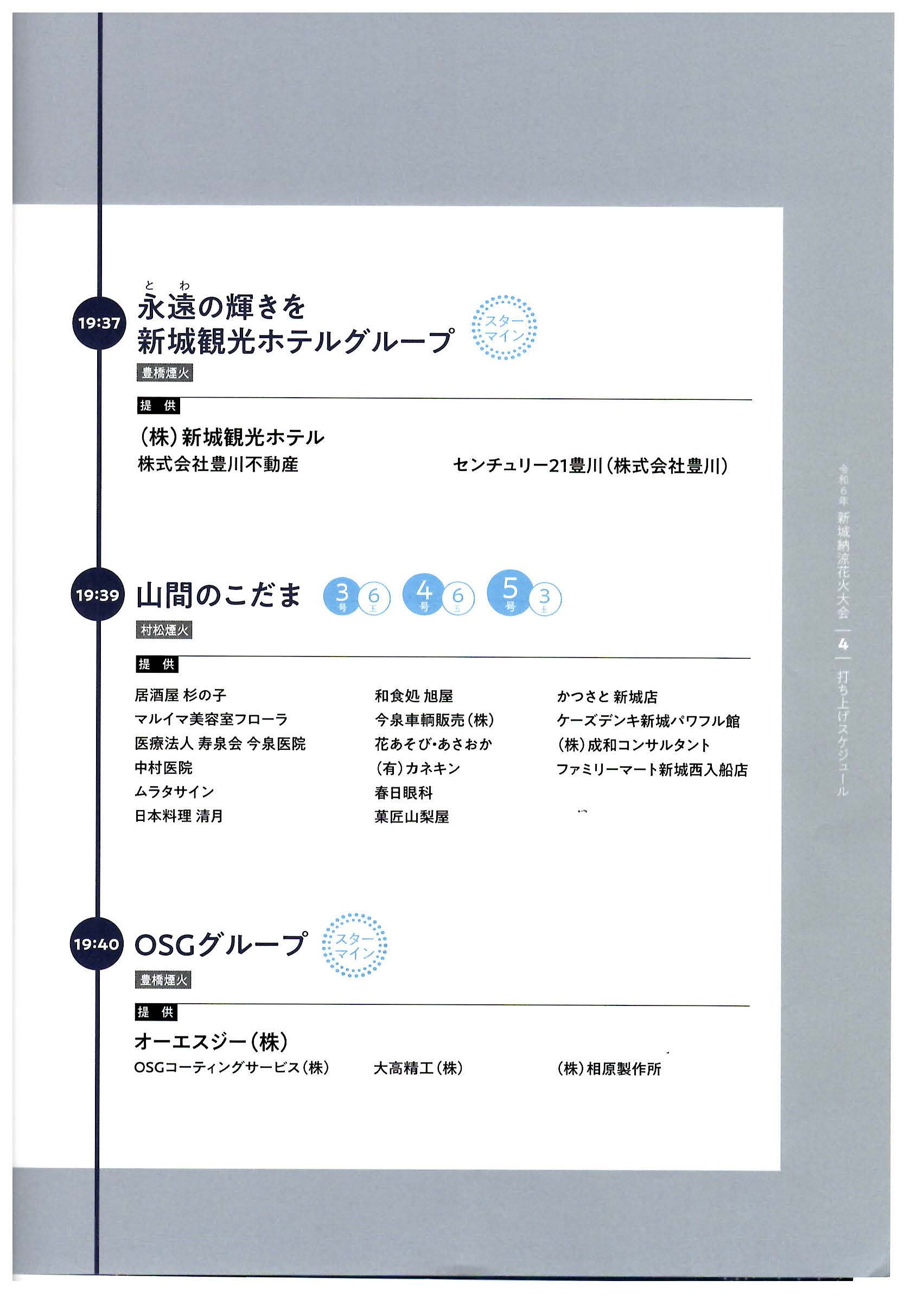 2024新城納涼花火大会
