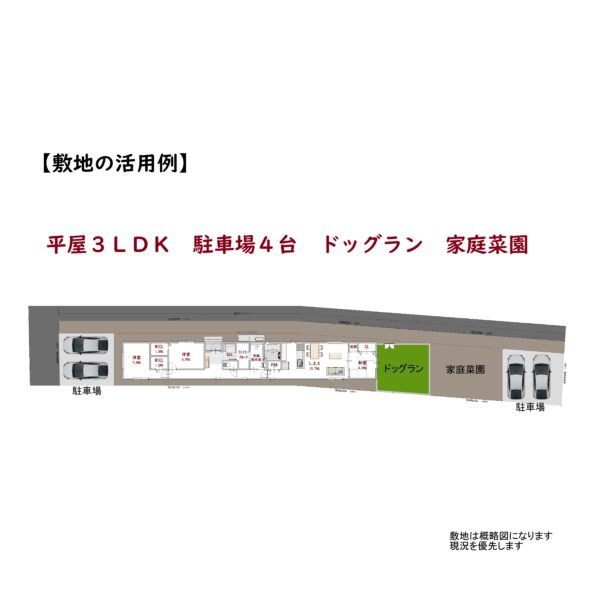 新城市字屋敷 売土地 敷地活用例