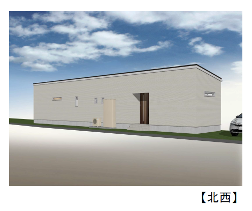 新城市字屋敷 売土地 建築プラン 北西