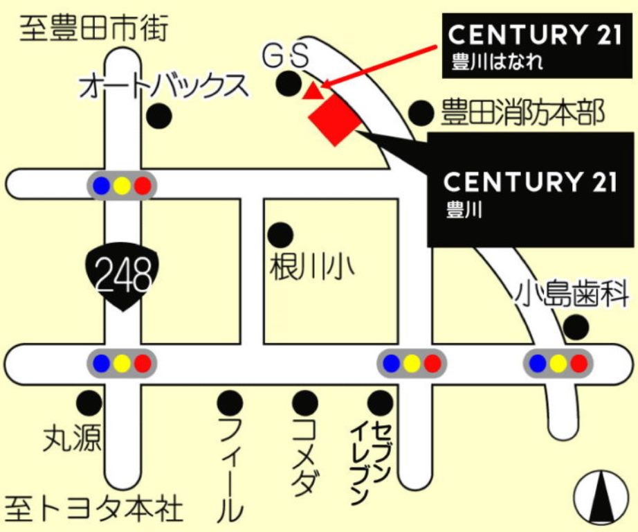 センチュリー21豊川 はなれ(案内図)
